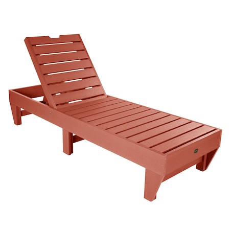 Highwood Usa Commercial Grade Chaise Lounge Outdoor Furniture for Pool, Patio CM-LNGSQ61-RED
